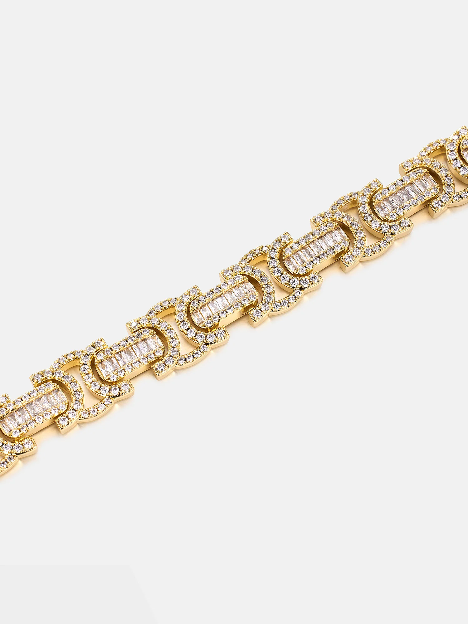 12mm Byzantine Link Bracelet in Yellow Gold - Image 3