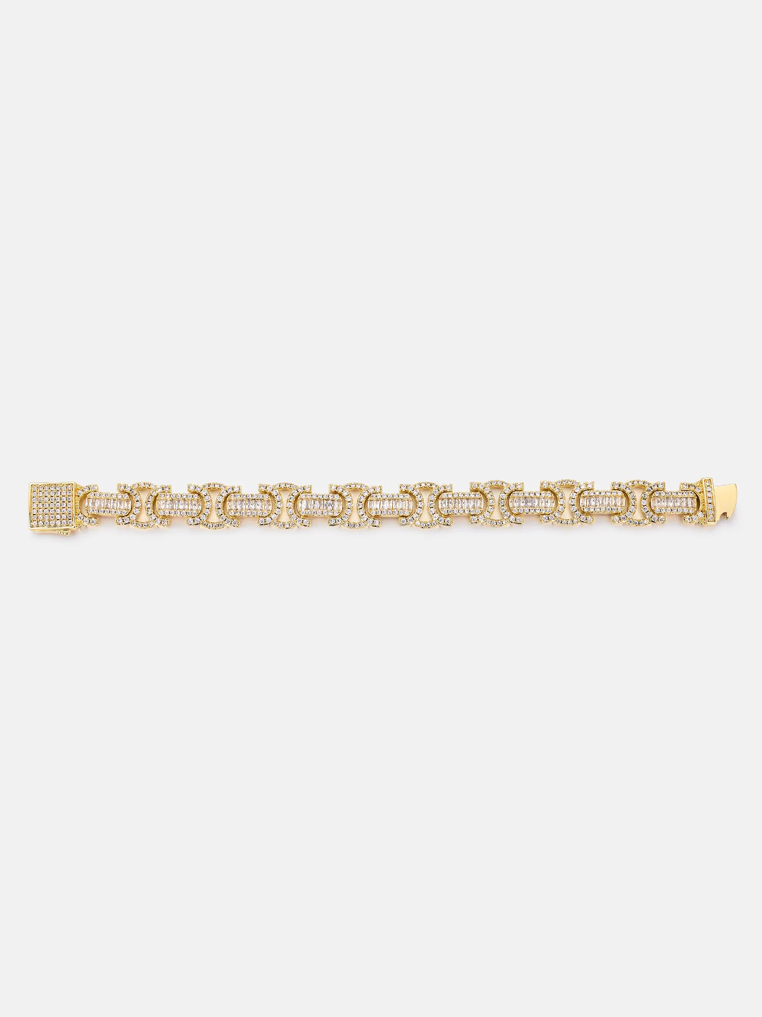 12mm Byzantine Link Bracelet in Yellow Gold - Image 4