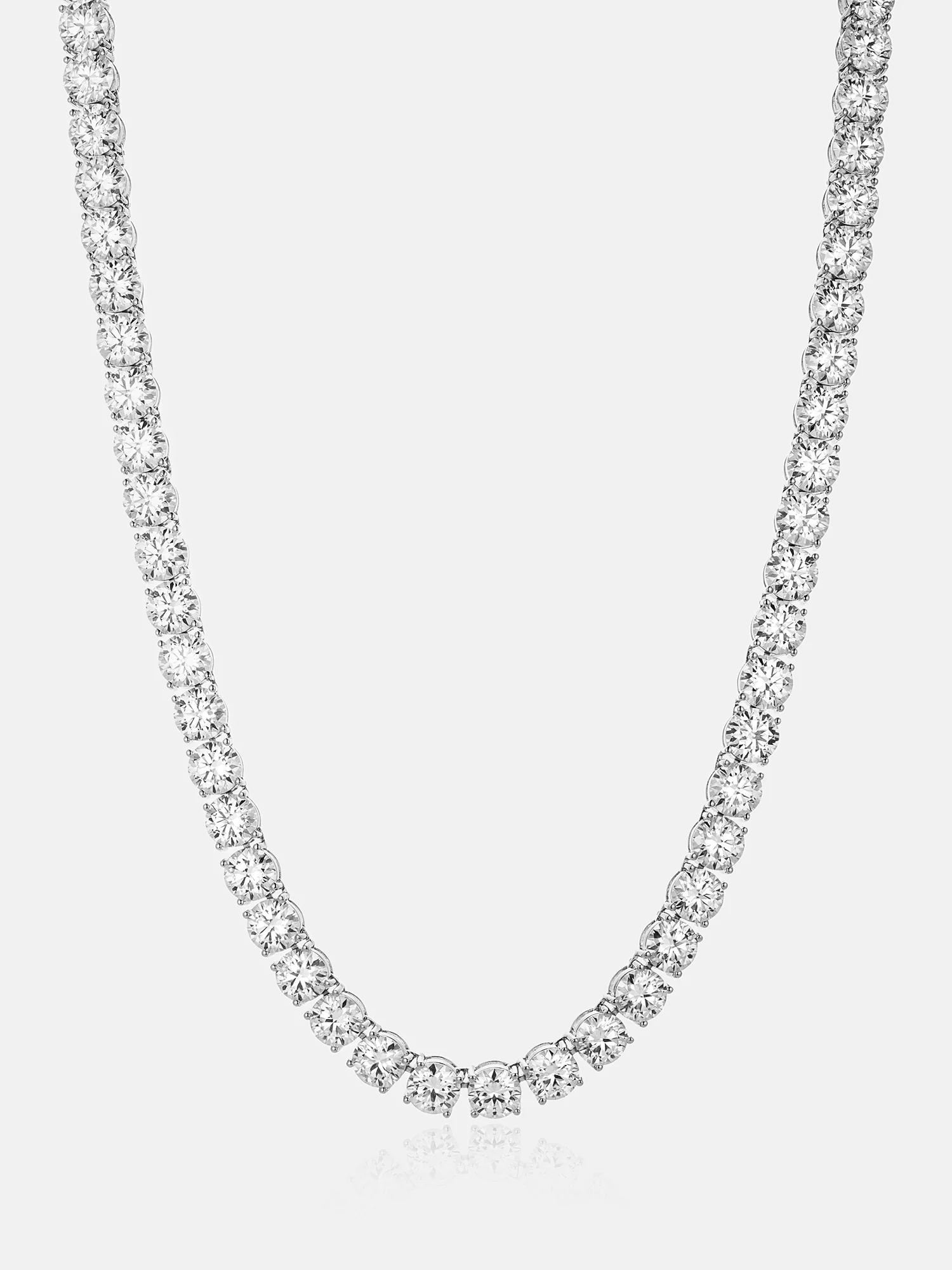 925 Sterling Silver Moissanite Tennis Chain - Image 3