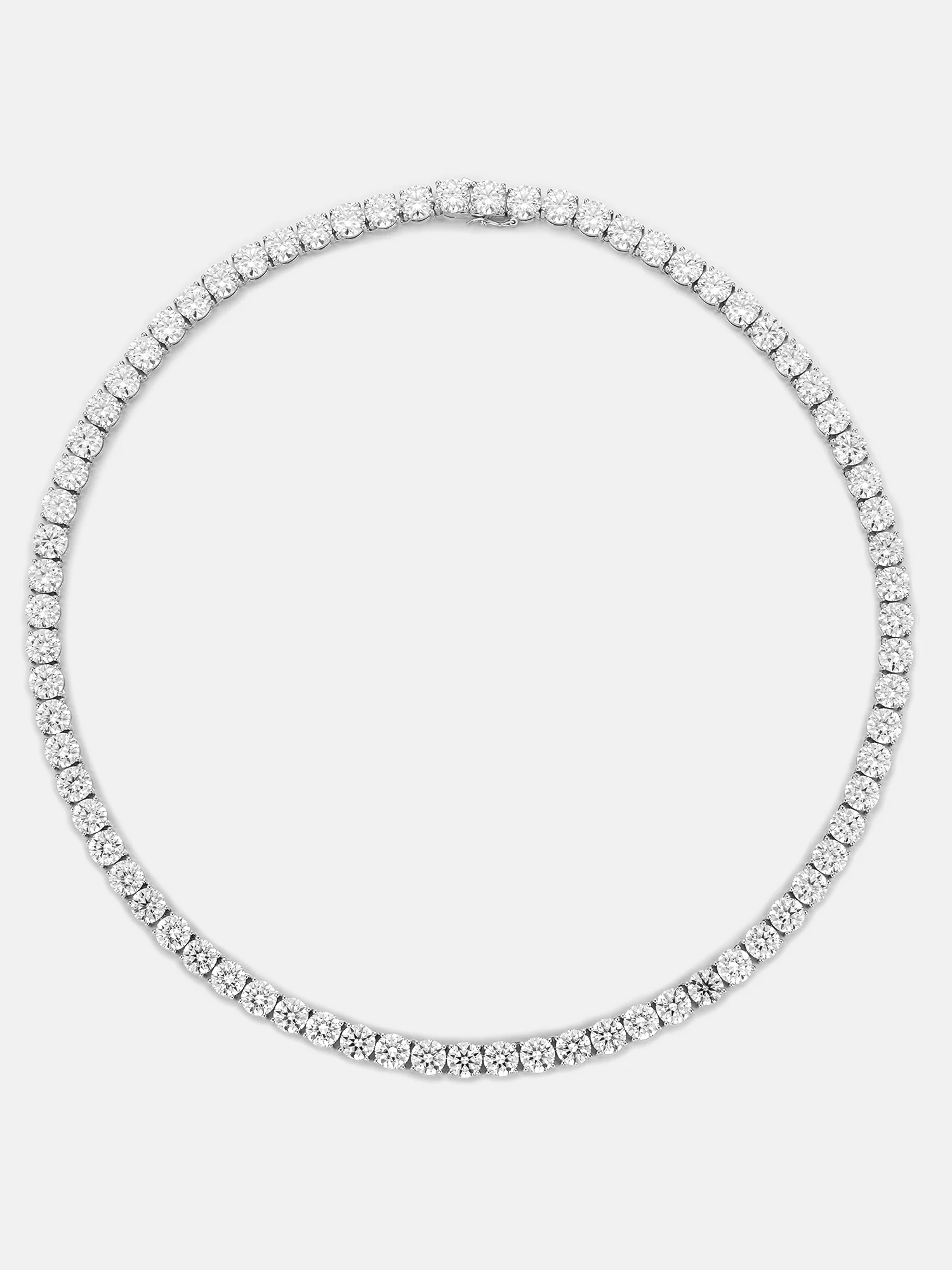 925 Sterling Silver Moissanite Tennis Chain - Image 4