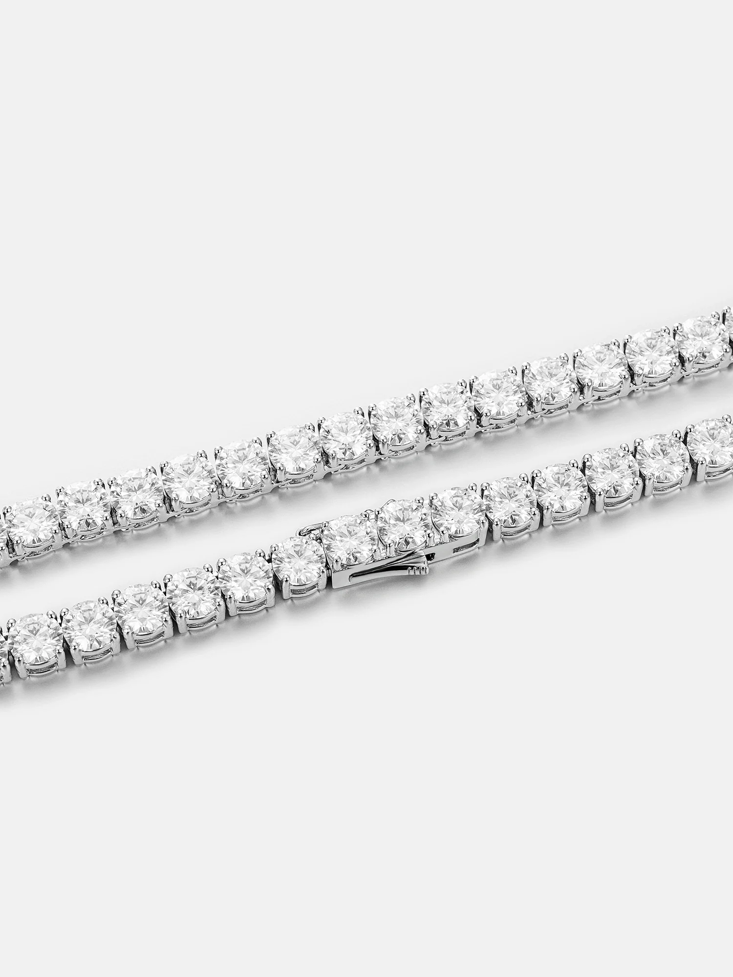 925 Sterling Silver Moissanite Tennis Chain - Image 5
