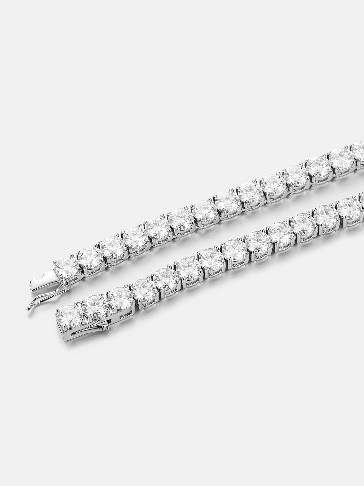 925 Sterling Silver Moissanite Tennis Chain - Image 6