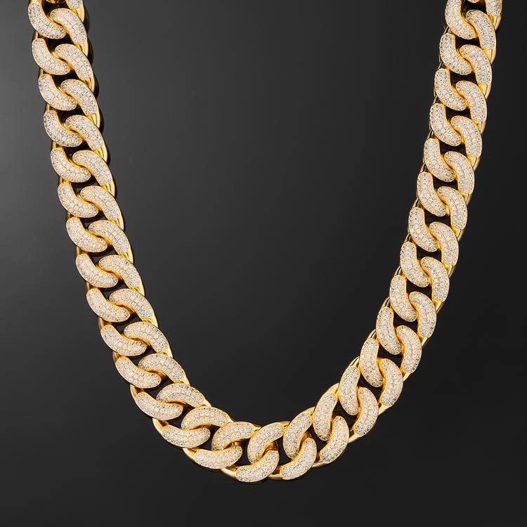 Exclusive 19mm Cuban Link Choker in Yellow - Image 5